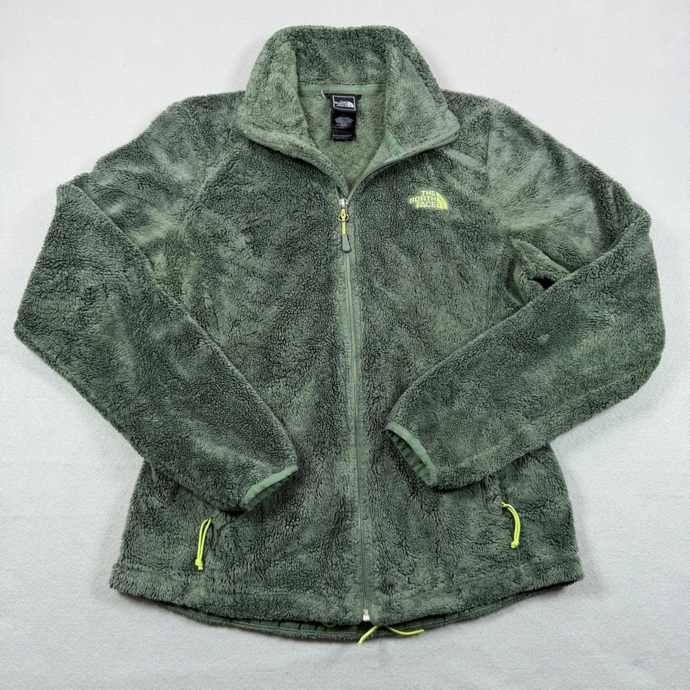 The North Face Osito Fleece Jacket Womens Small Sage Green Full Zip Soft Shell